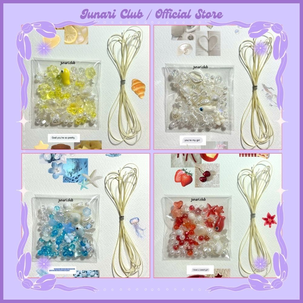 Set làm vòng mini, vòng dây sáp tự mix theo màu tự làm theo sở thích - Junari Club