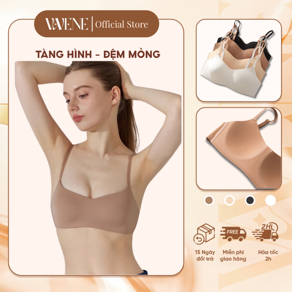 [Full size 32-38] Áo Lót Nữ DORIS AL158 Áo Su Đúc Cup Ngang, Đệm Mỏng, Không Gọng, Không Viền, Chống Chảy Xệ