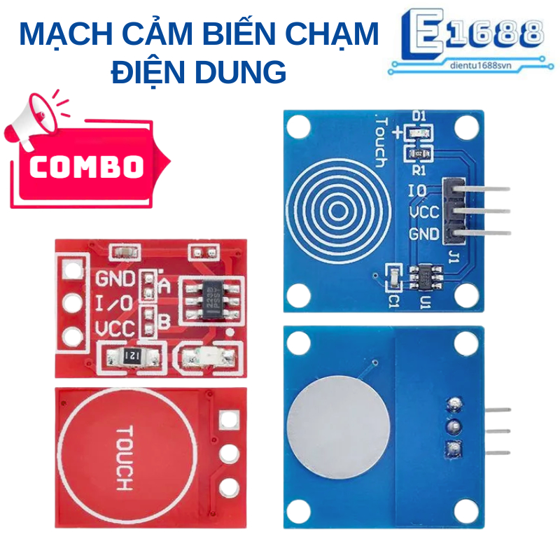 Combo- Mạch cảm biến chạm TTP223 / TTP223B