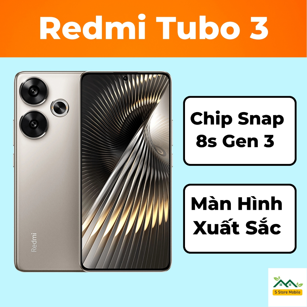 Điện Thoại Xiaomi Redmi Turbo 3 - Chip Snapdragon 8S Gen 3 - Màn Hình Oled 68 Tỷ Màu
