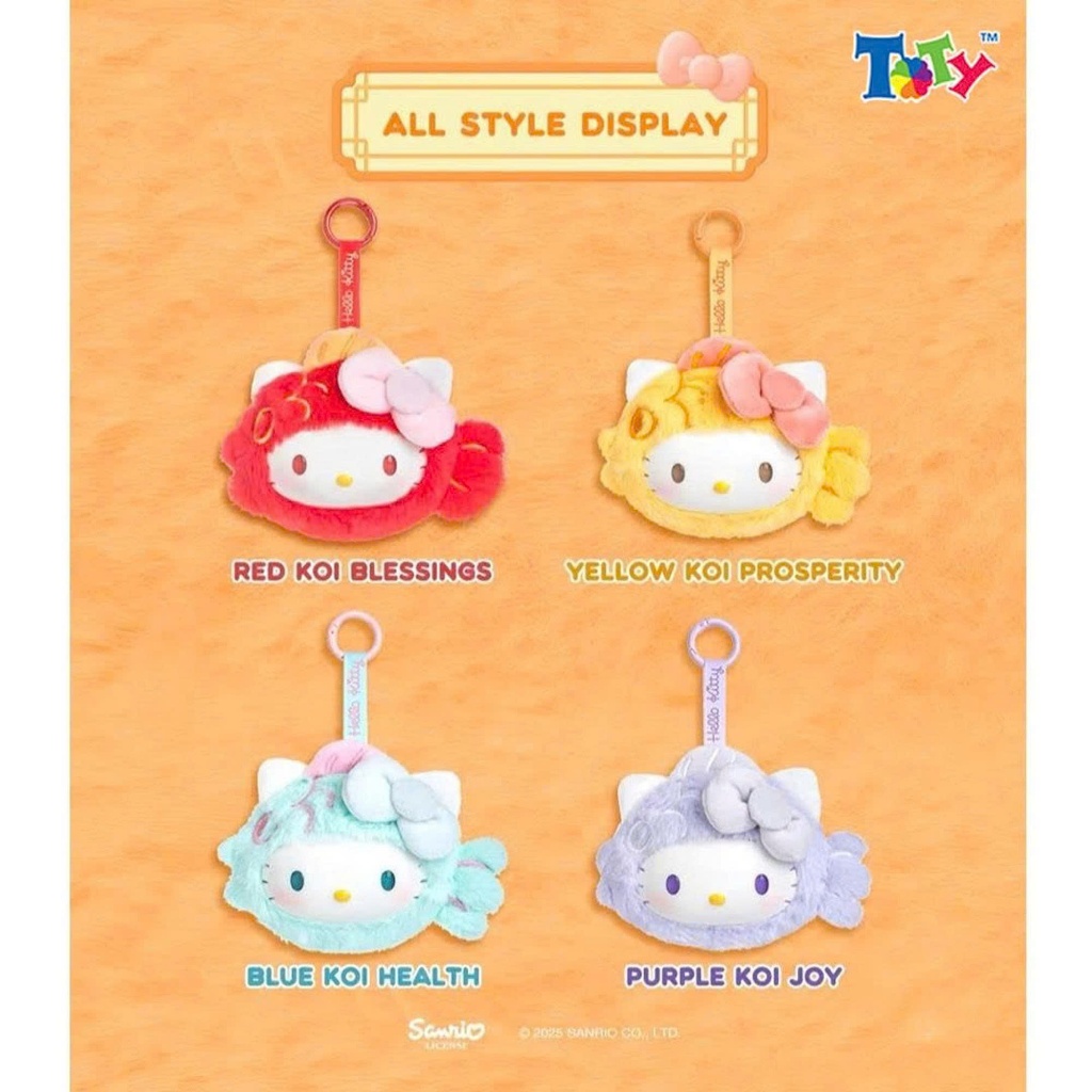 (Chính Hãng Moetch) Mô Hình Hộp Mù Trang Trí Hello Kitty - Lucky Koi - MP09