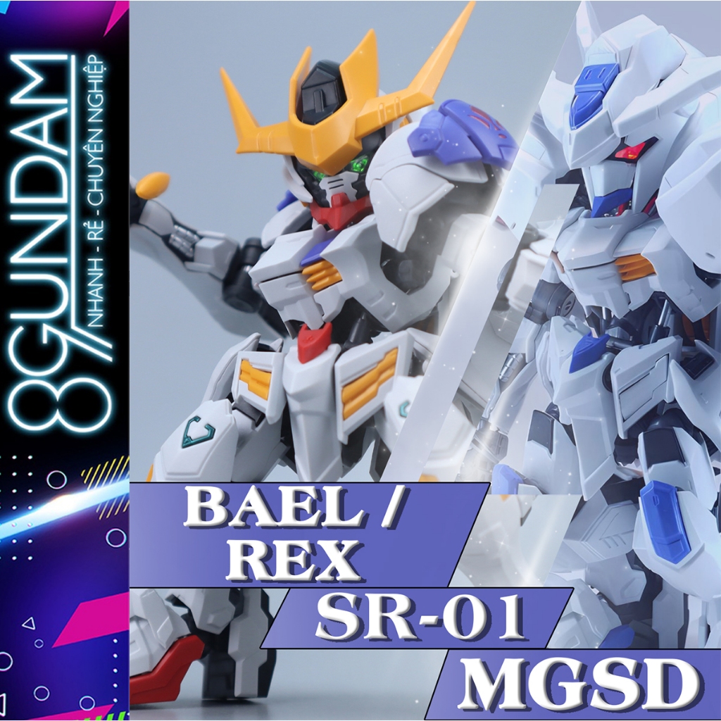 [CÓ SẴN] Mô Hình Lắp Ráp MGSD SR-01 Byaki BAEL / Barbatos REX (tặng decal nước, bonus đợt 1)