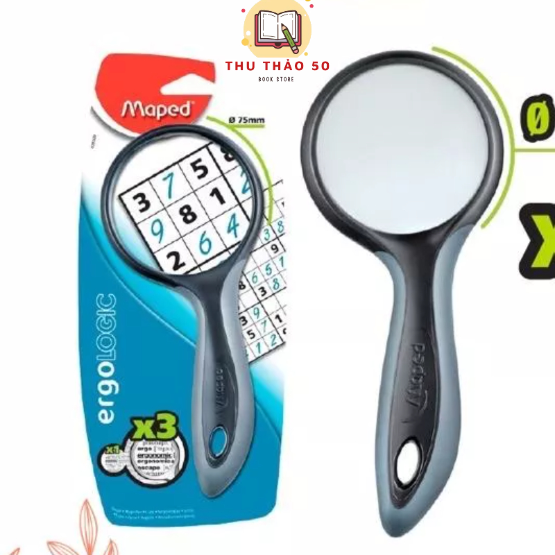 Kính lúp Maped Ergologic phi 75mm. - Văn phòng phẩm Thu Thảo