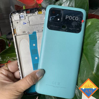 vỏ + sườn POCO C40 zin có cả kính cam