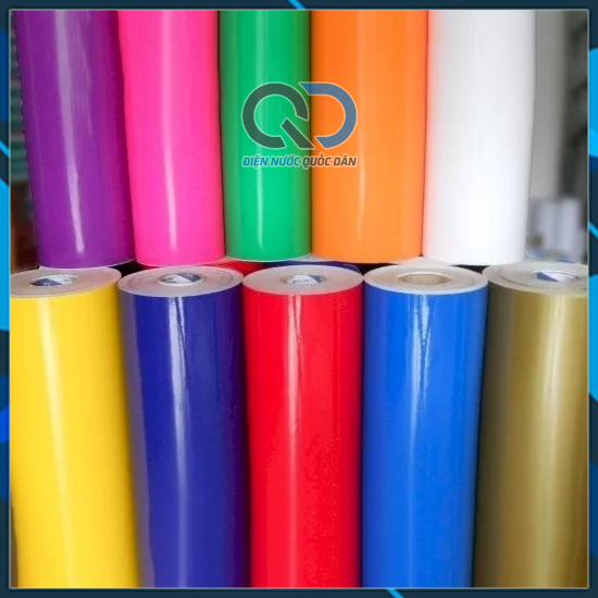 Giấy Decal Màu Trơn Bóng Dán Kính, Dán Xe Khổ 60cm Sẵn Keo Đẹp Giá Rẻ Giá 1M Dài
