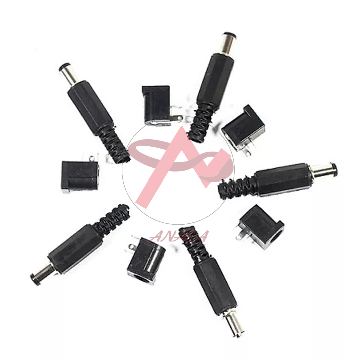 Combo 10 Jack DC 5.5x2.1mm (5 Jack Đực + 5 Jack Cái)
