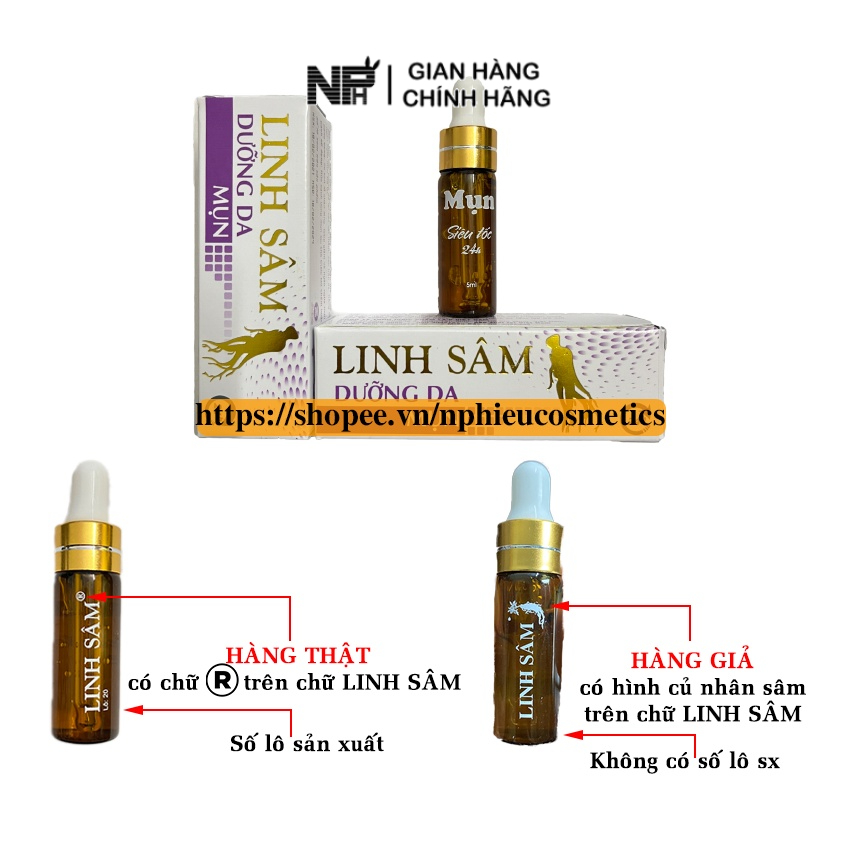 Gel mụn siêu tốc Linh Sâm 5ml
