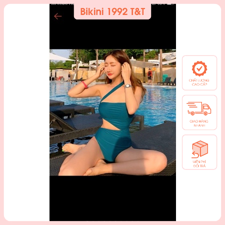 bikini liền thân khoét eo