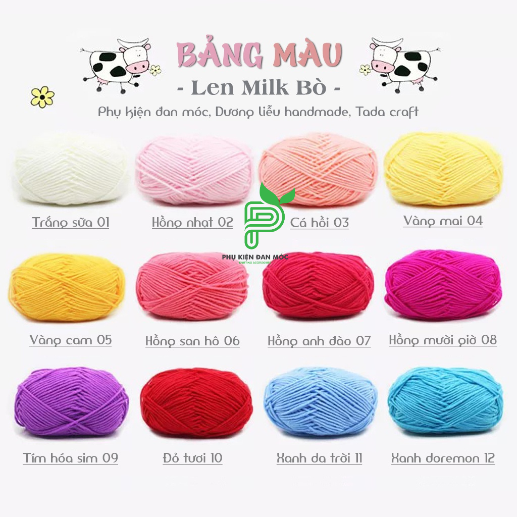 Len Milk Bò 50gr (mã 01-20)
