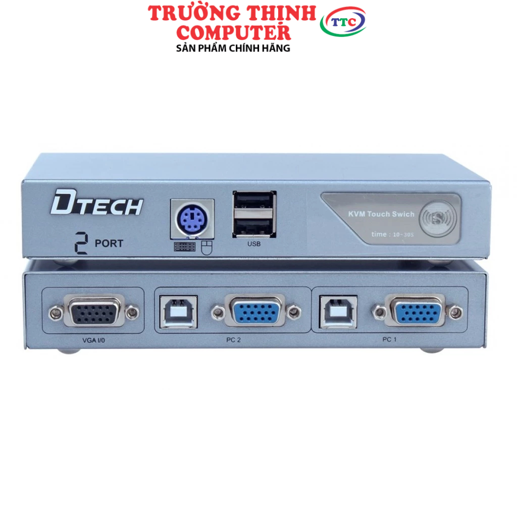 Data VGA KVM 2-1 Dtech DT- 8021 - hàng chính hãng Dtech ,