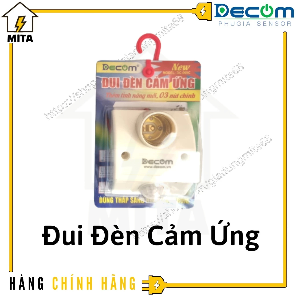 Đui Đèn Cảm Ứng - Đui đèn Decom - MITA