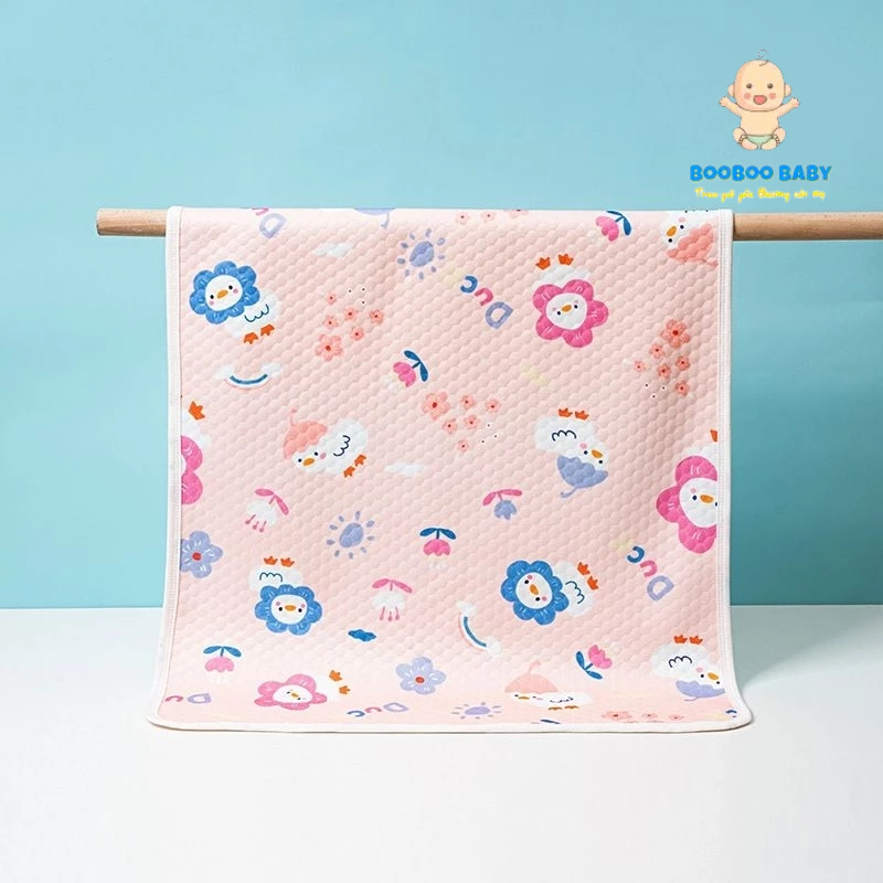 Tấm lót thay bỉm, tấm lót chống thấm 5 lớp mùa hè cho bé thoáng mát, thấm hút tốt BB70