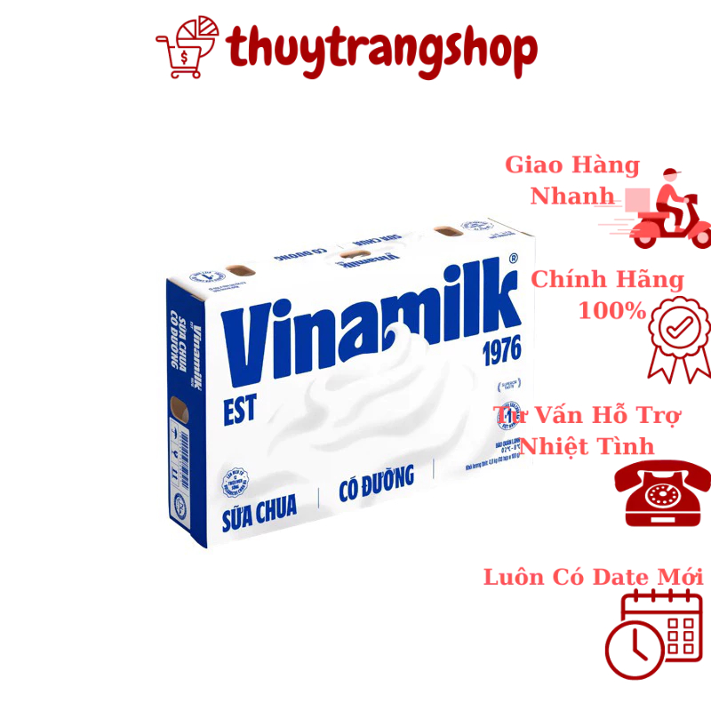 Hoả Tốc Thùng 48hộp Sữa Chua Vinamil Hộp 100g