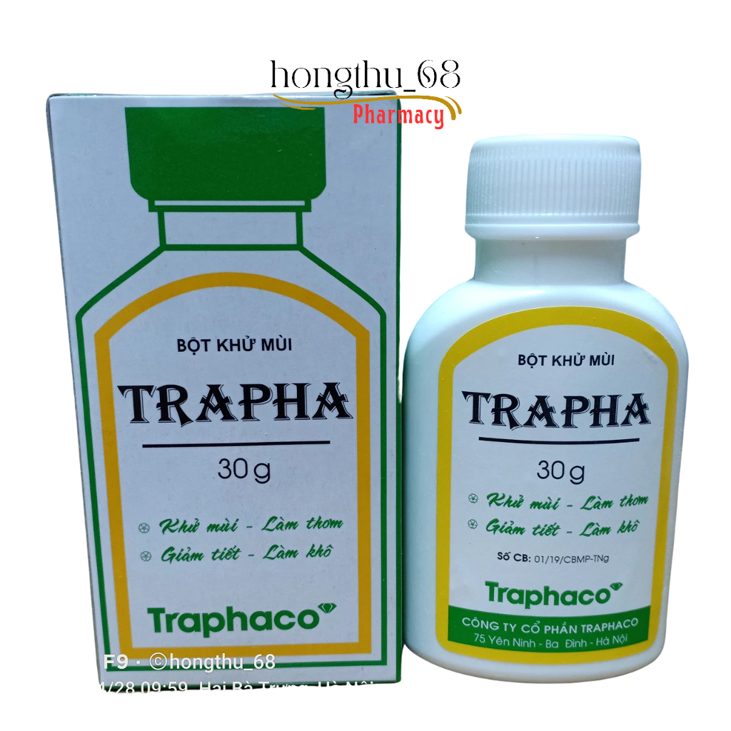 Bột khử mùi TRAPHA 30g