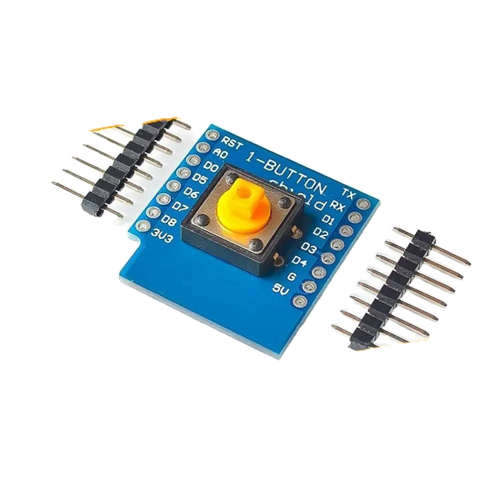 ESP8266 NodeMCU Lua D1 Mini 1 Button Shield