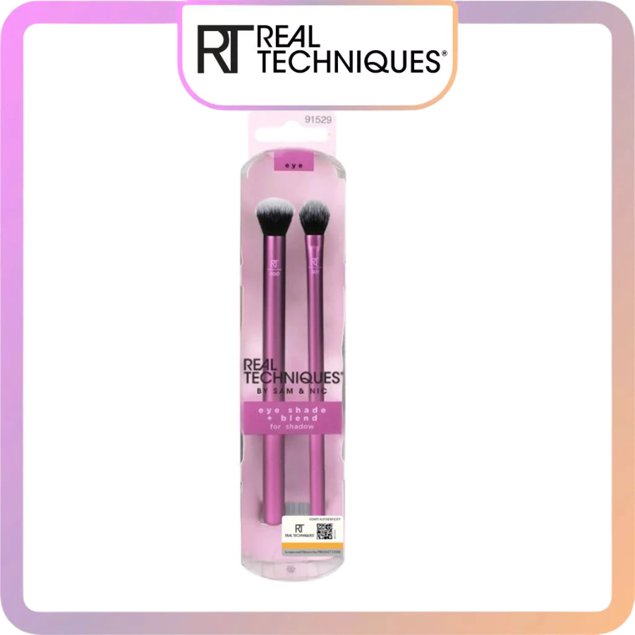 Bộ Cọ Tán Bầu Mắt /Che Khuyết Điểm/Khối Mũi 2 Cây Real Techniques Shade And Blend 91529