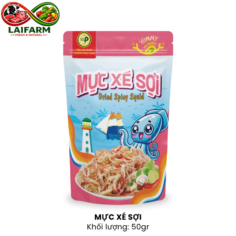 [Laifarm] Mực sợi hấp dừa