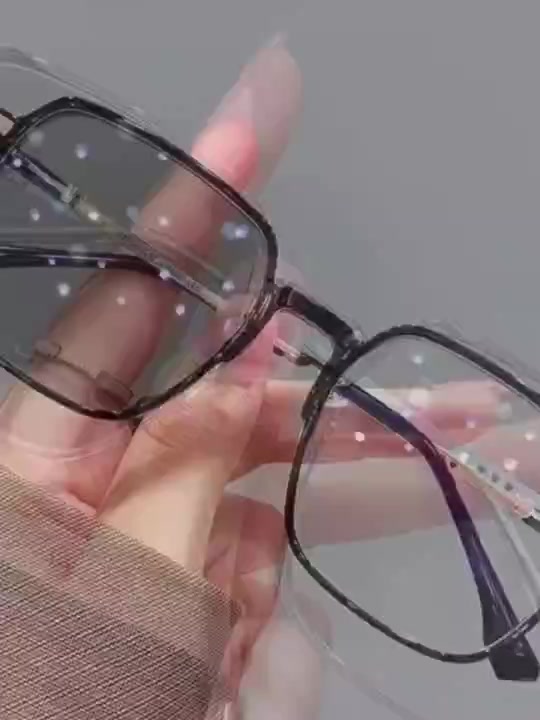 Kính chặn ánh sáng xanh Photochromic Khung lớn Phong cách Hàn Quốc cho Unisex | BigBuy360 - bigbuy360.vn