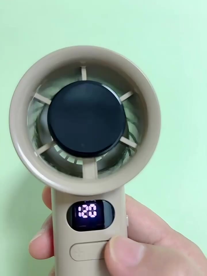 Quạt cầm tay Quạt điện di động 120 tốc độ Turbofan USB có màn hình kỹ thuật số | BigBuy360 - bigbuy360.vn