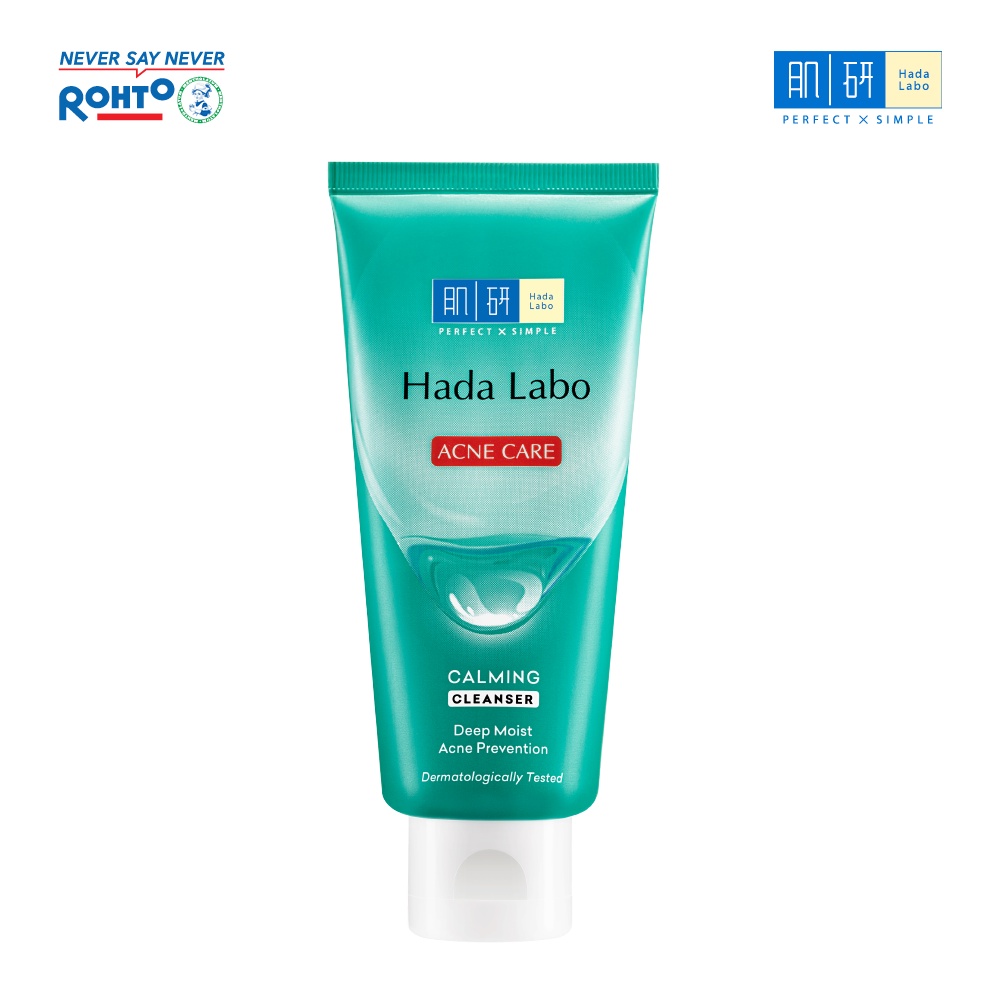 Sữa rửa mặt Hada Labo cho da dầu mụn, da nhạy cảm Hada Labo Acne Care Calming Cleanser 80g