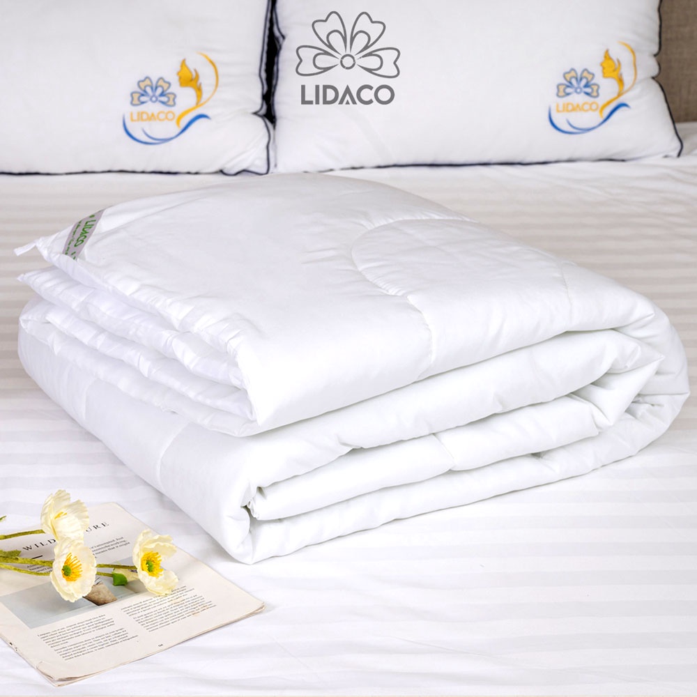 Ruột chăn hè thu Lidaco mặt vải cotton chần bông tấm 3 lớp không vón cục kích thước 2mx2m2