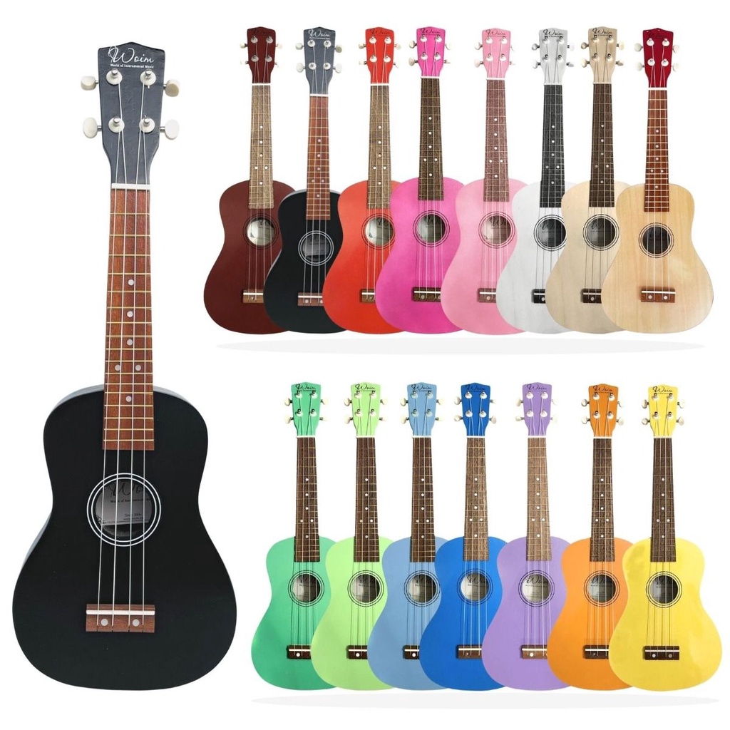 Đàn Ukulele Concert Woim Size 23 Inch Đủ Màu