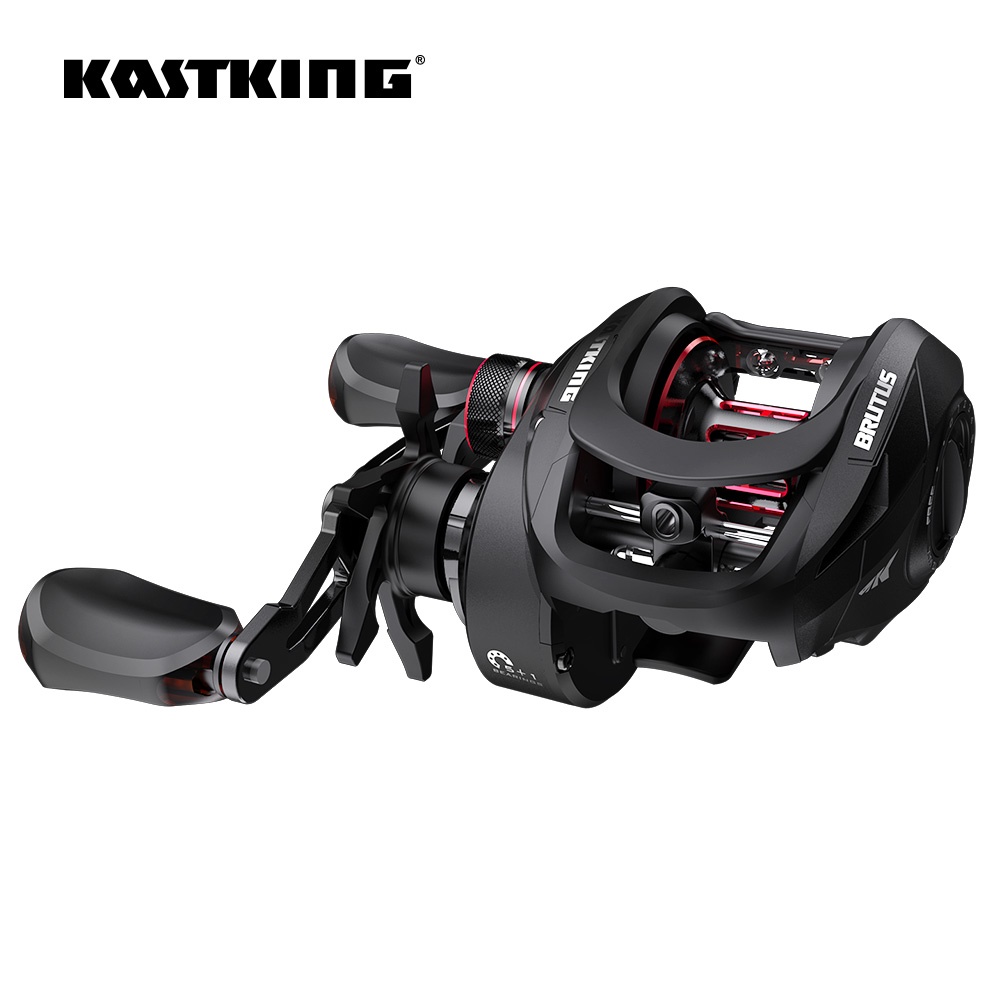 KastKing Brutus Baitcasting - Tay phải/tay trái, tỷ lệ kéo 7.2:1, khung than chì 210g, chịu lực lên đến 8kg