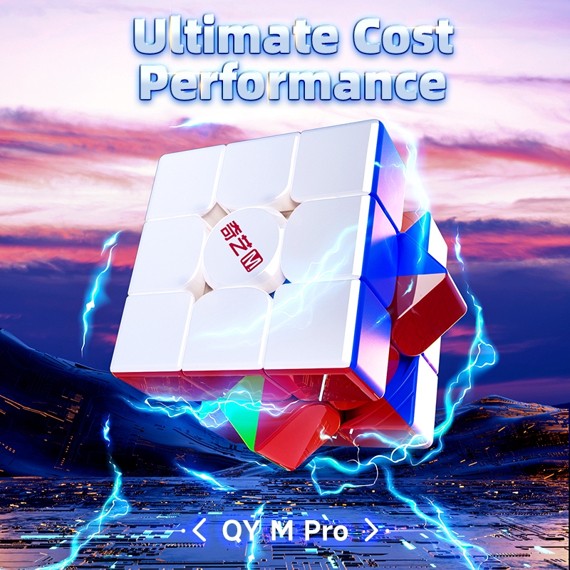 Qiyi M Pro 3x3 Magnetic Maglev Ball-Core UV 3x3 Cube Professional 3x3 Speed Puzzle 3x3x3 Đồ chơi thần tài dành cho trẻ em Hình khối Qiyi nguyên bản