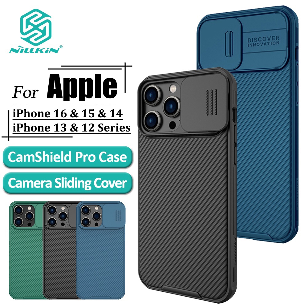 NILLKIN CamShield Vỏ bảo vệ cho iPhone 16 Pro Max 15 Pro Max 14 Pro Max 16 Plus 13 Promax Vỏ bảo vệ cho máy