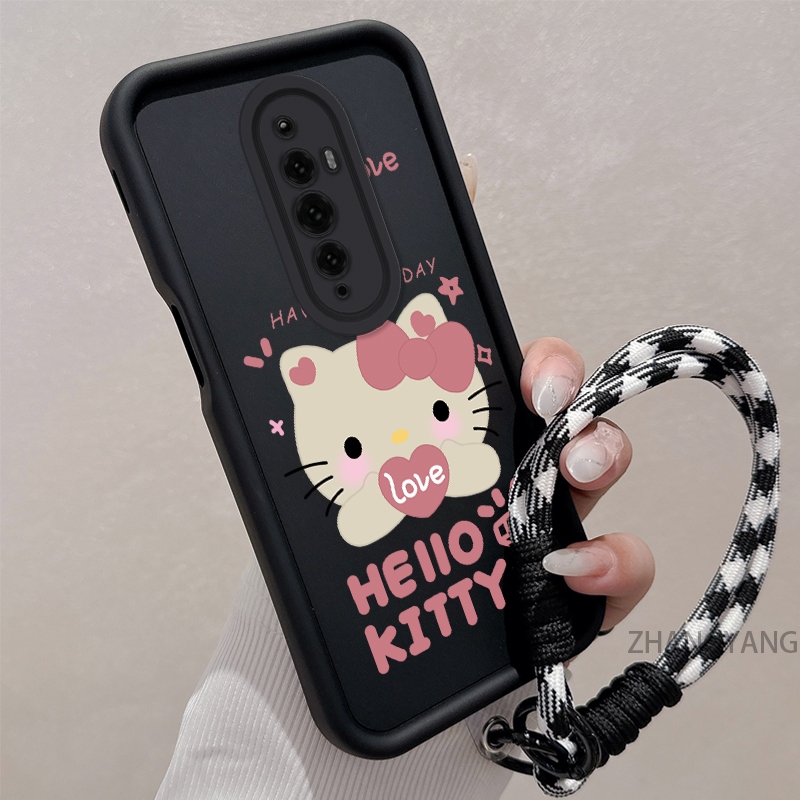 Ốp Lưng Cho OPPO Reno 2F Reno 2 Reno Silicone TPU Dễ Thương Mèo Con Vỏ Điện Thoại Hoạt Hình Thẩm Mỹ Thiết Kế Mới Vỏ Mềm Điện Thoại Với Dây Treo Cá Tính