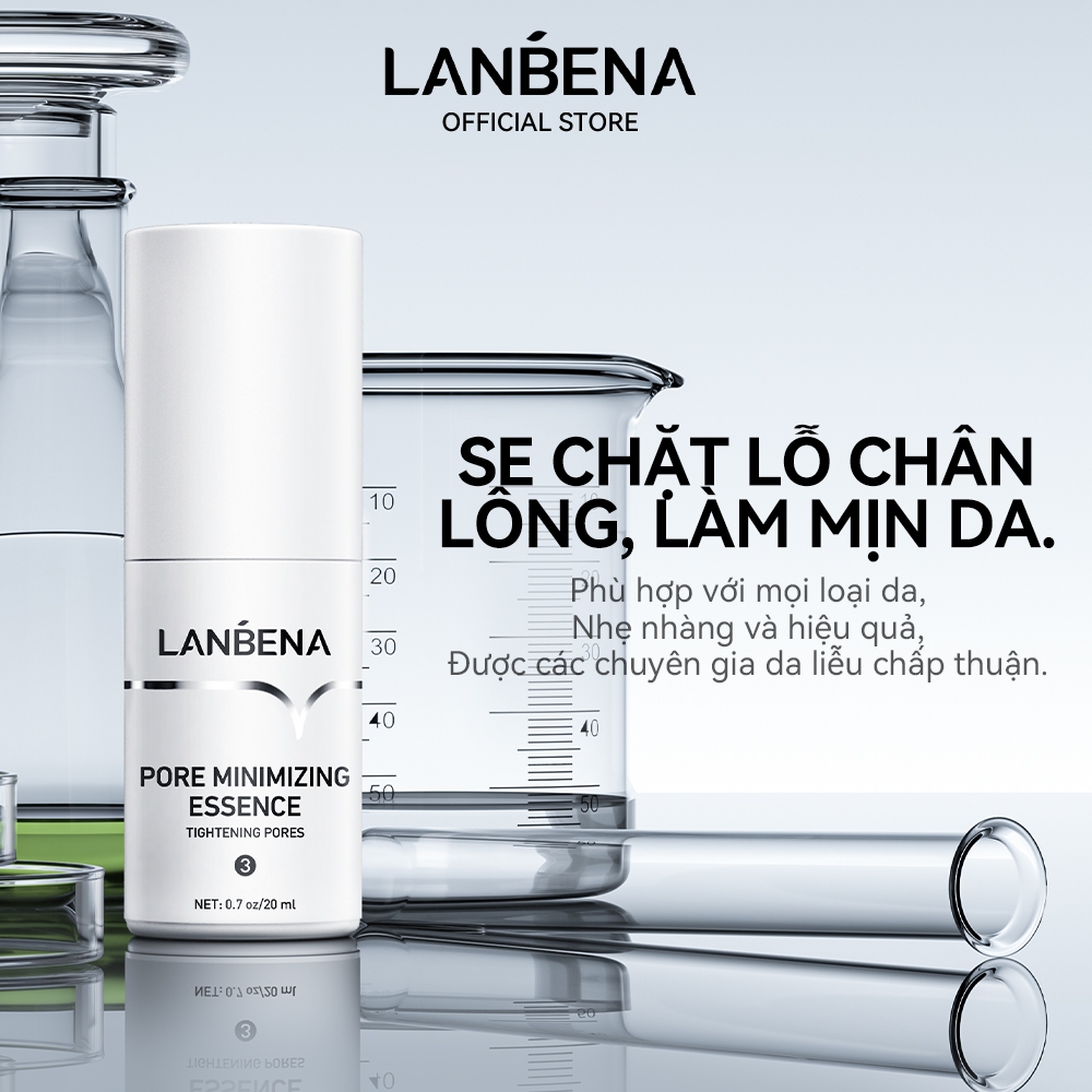 Serum Lanbena Hỗ Trợ Giảm Mụn Đầu Đen Làm Sạch Sâu Kiểm Soát Dầu 20ml