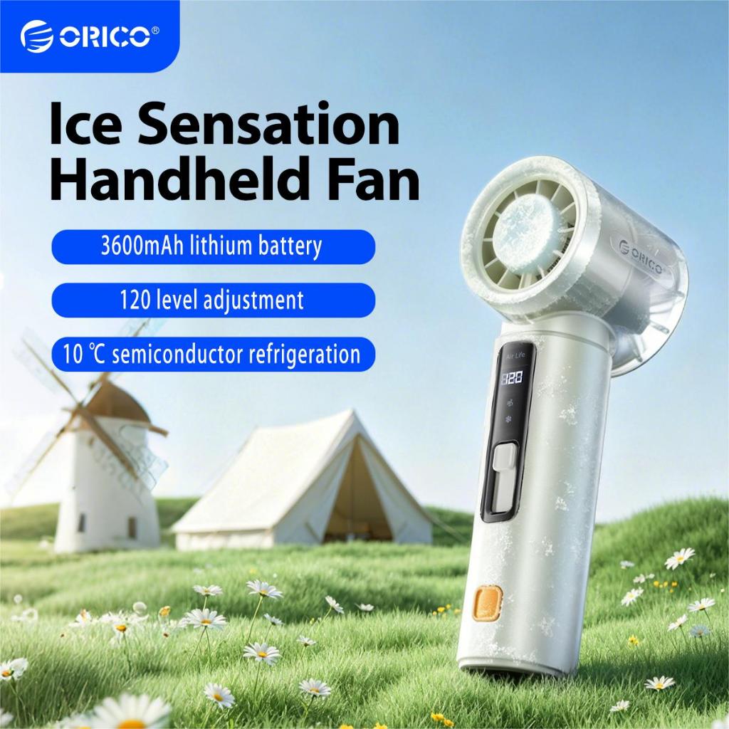 Quạt cầm tay ORICO 3000mAh Turbo Quạt di động có màn hình LED Quạt sạc USB Quạt cầm tay Mini (mFAN)