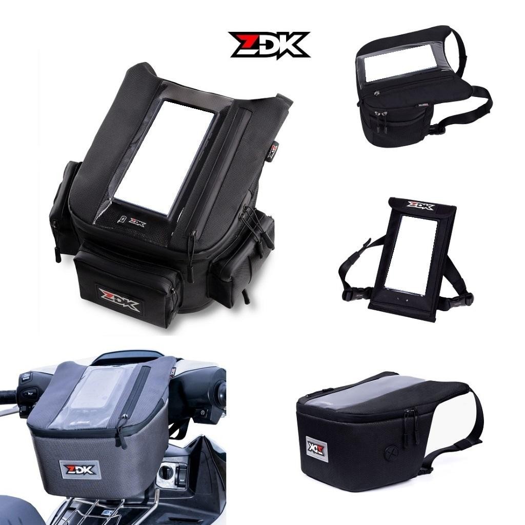 Túi Treo Đầu Xe Máy ZDK Dùng Được Cảm Ứng, Có Sạc, Đựng Đồ, Đi Phượt, Chạy Grap, Ship Hàng