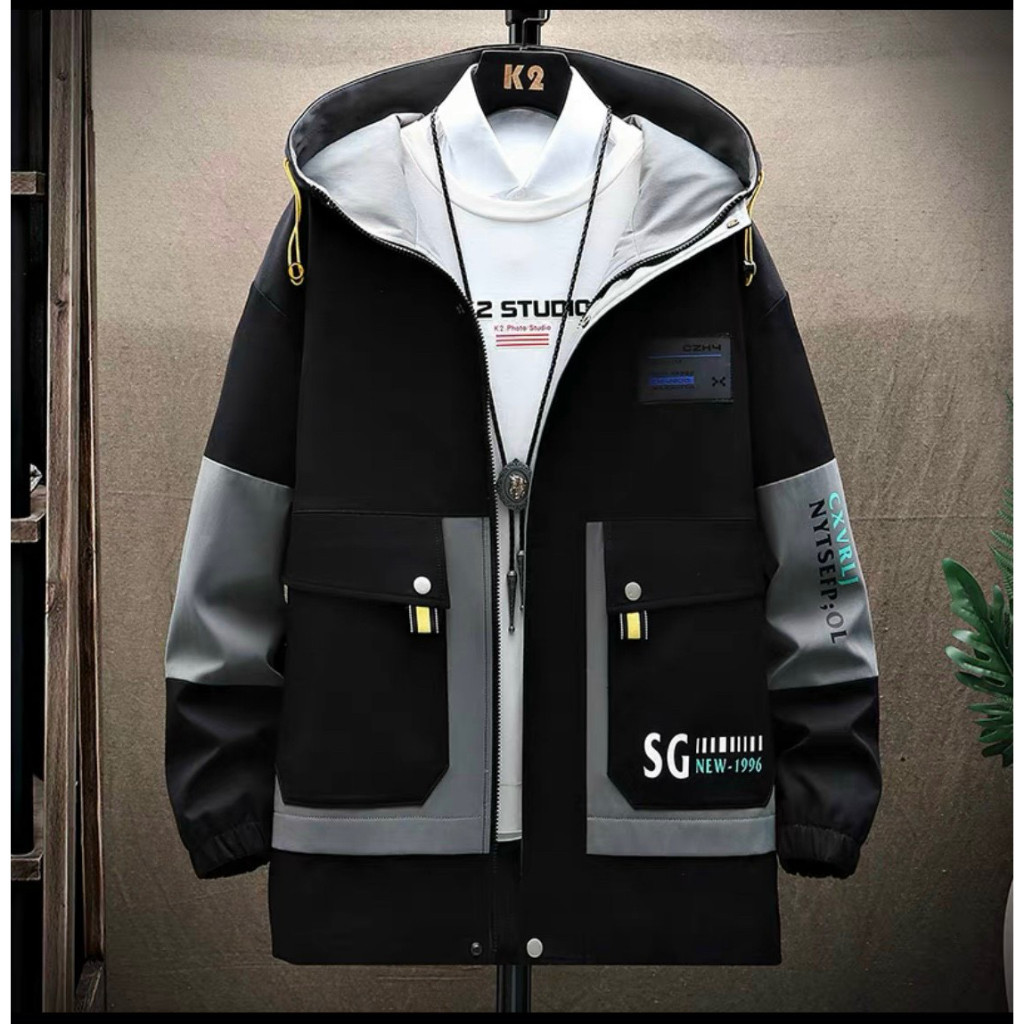 Áo Khoác Kaki Nam Có Nón Phối Túi Hộp Nhiều Màu Thiết Kế Thời Trang Phong Cách Hàn Cao Cấp HTM FASHION