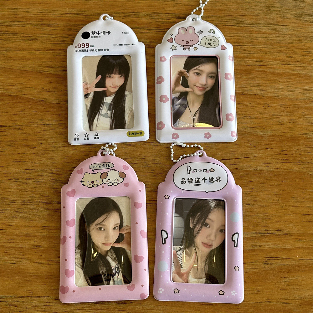 Ins Phong Cách Sáng Tạo Giấc Mơ Tình Yêu Thẻ Mèo Chó 10cm Đựng Thẻ Polaroid Love Bean Thẻ Ảnh Trường Thẻ Ngôi Sao Đuổi Theo Lưu Trữ Mặt Dây Chuyền