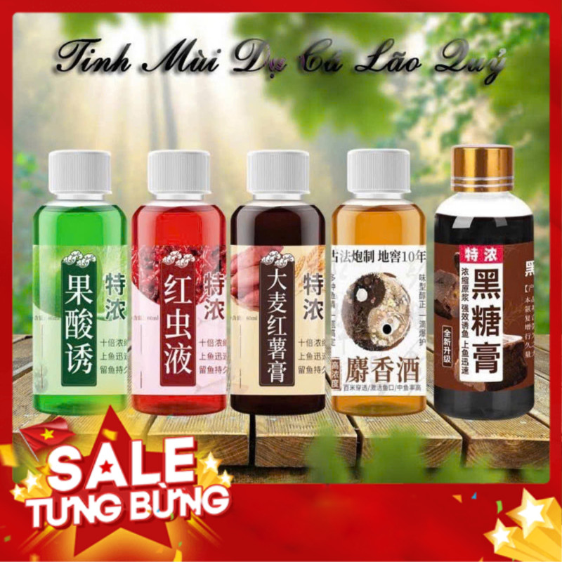 [Giá hủy diệt] Tinh mùi câu cá, hương liệu dụ cá LÃO QUỶ 5 vị siêu nhạy hấp dẫn cá- SOMIA_fishing