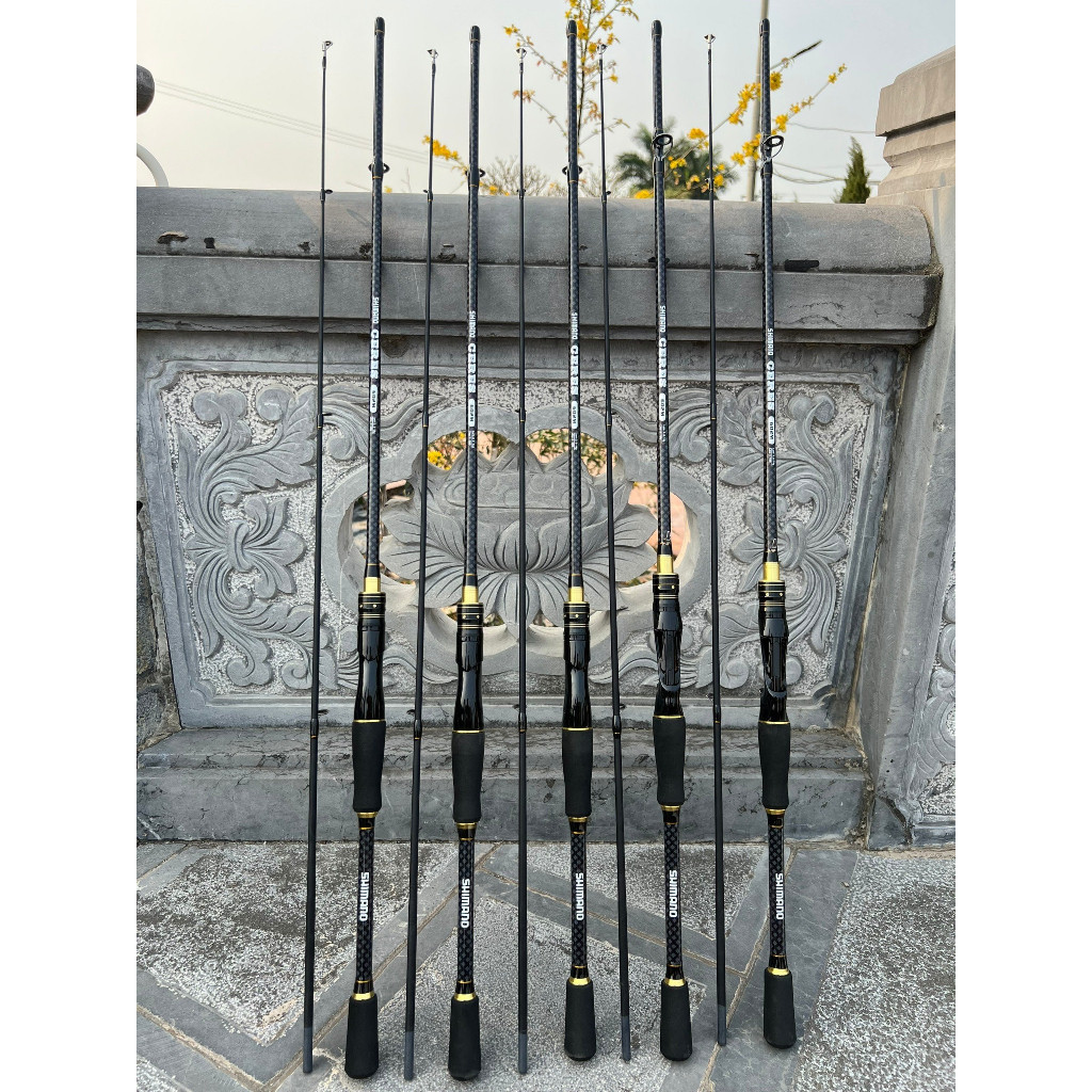 Cần Câu Lure 2 Khúc Ceres Carbon – Máy Đứng & Ngang, Tải Cá Khỏe 5–11kg Kiên Fishing