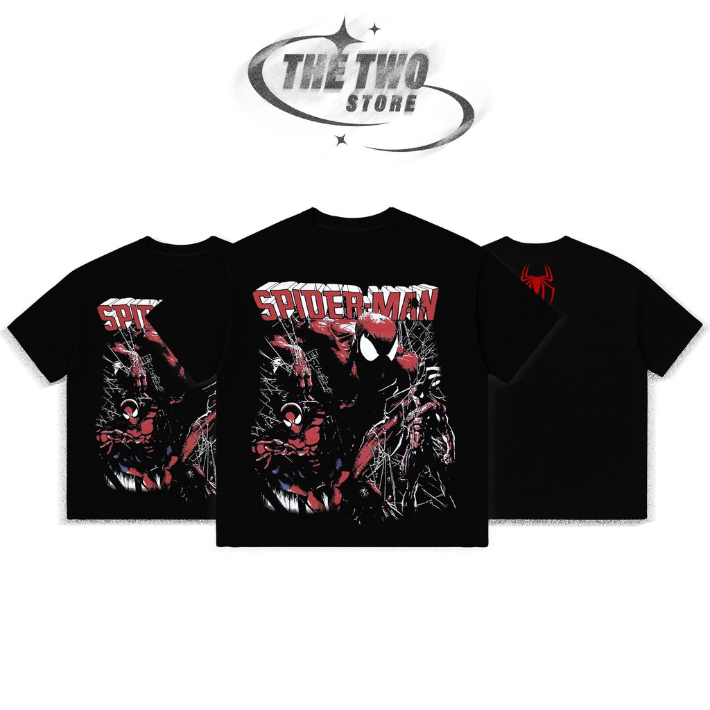 Boxy Tee Siêu Nhện – Red Shadow Hero Edition