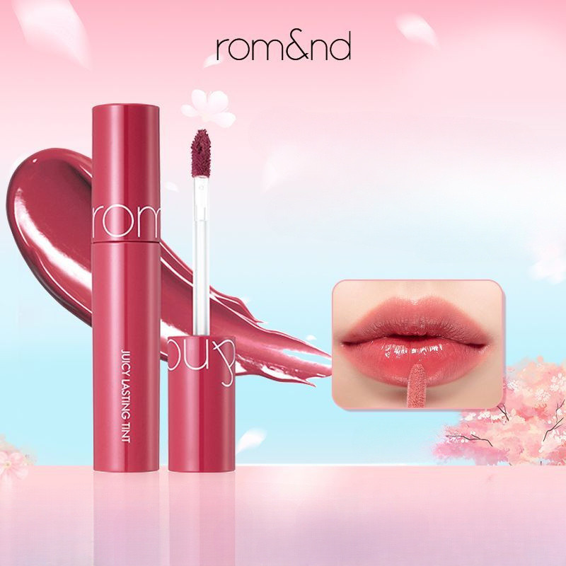 Romand Juice Lip Gloss Mirror Water Matte Lipstick Bền Chống Phai Màu Kính Sinh Viên Giá Rẻ ruddy Lip Gloss