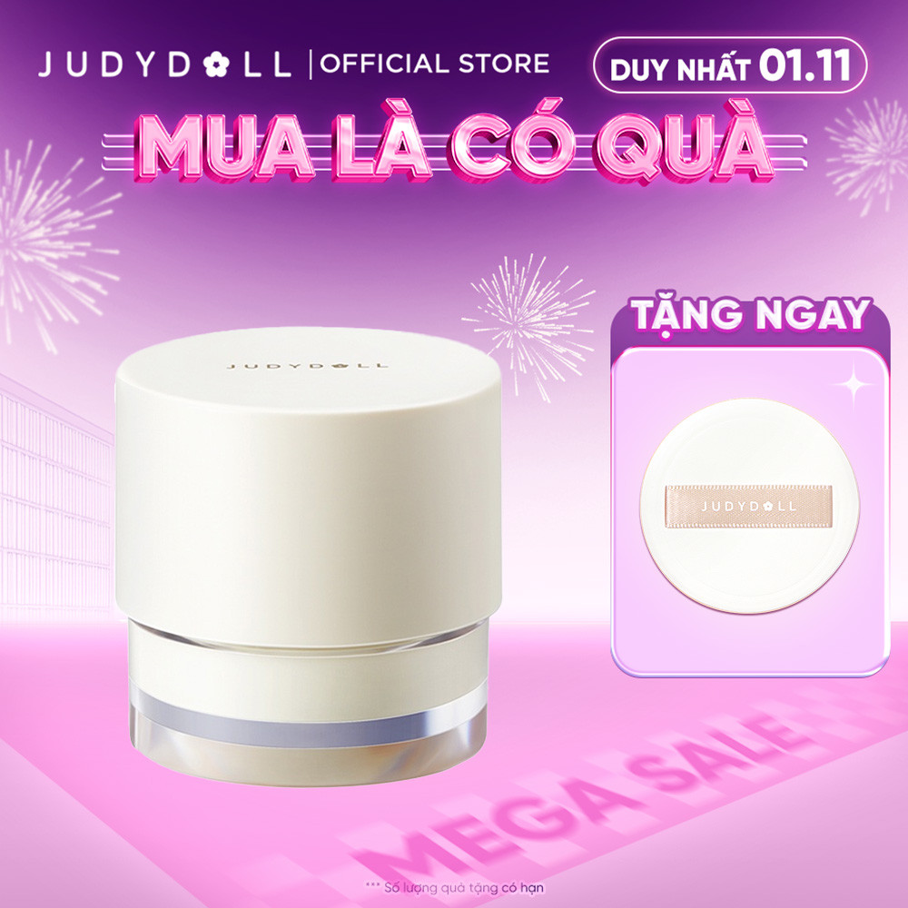 Kem Lót Trang Điểm JUDYDOLL 30g Dưỡng Ẩm Hương Quýt Biển Nâng Tone Kiềm Dầu Mịn Lì Thu Nhỏ Lỗ Chân Lông