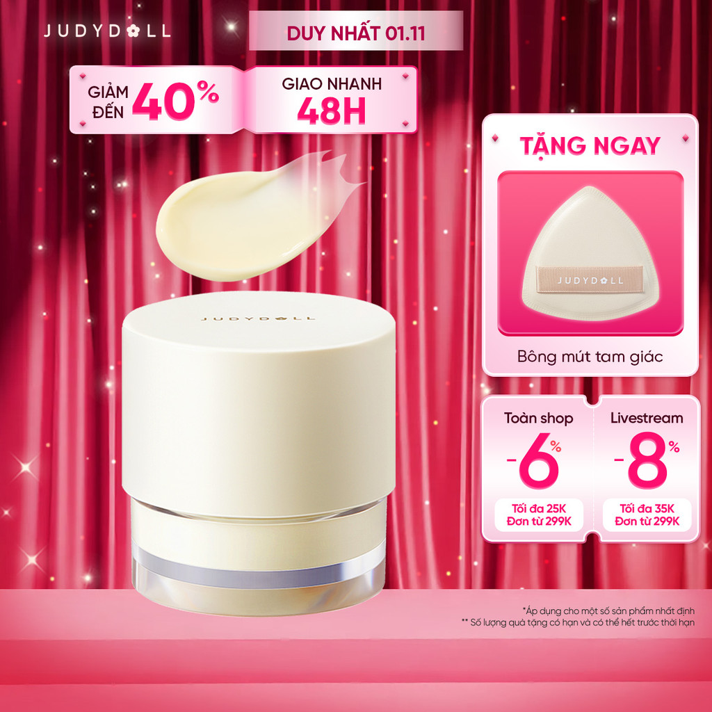 JUDYDOLL Kem lót Judydoll Makeup Base Dưỡng ẩm Kiềm dầu Lâu Trôi Chống xuống tông 30g