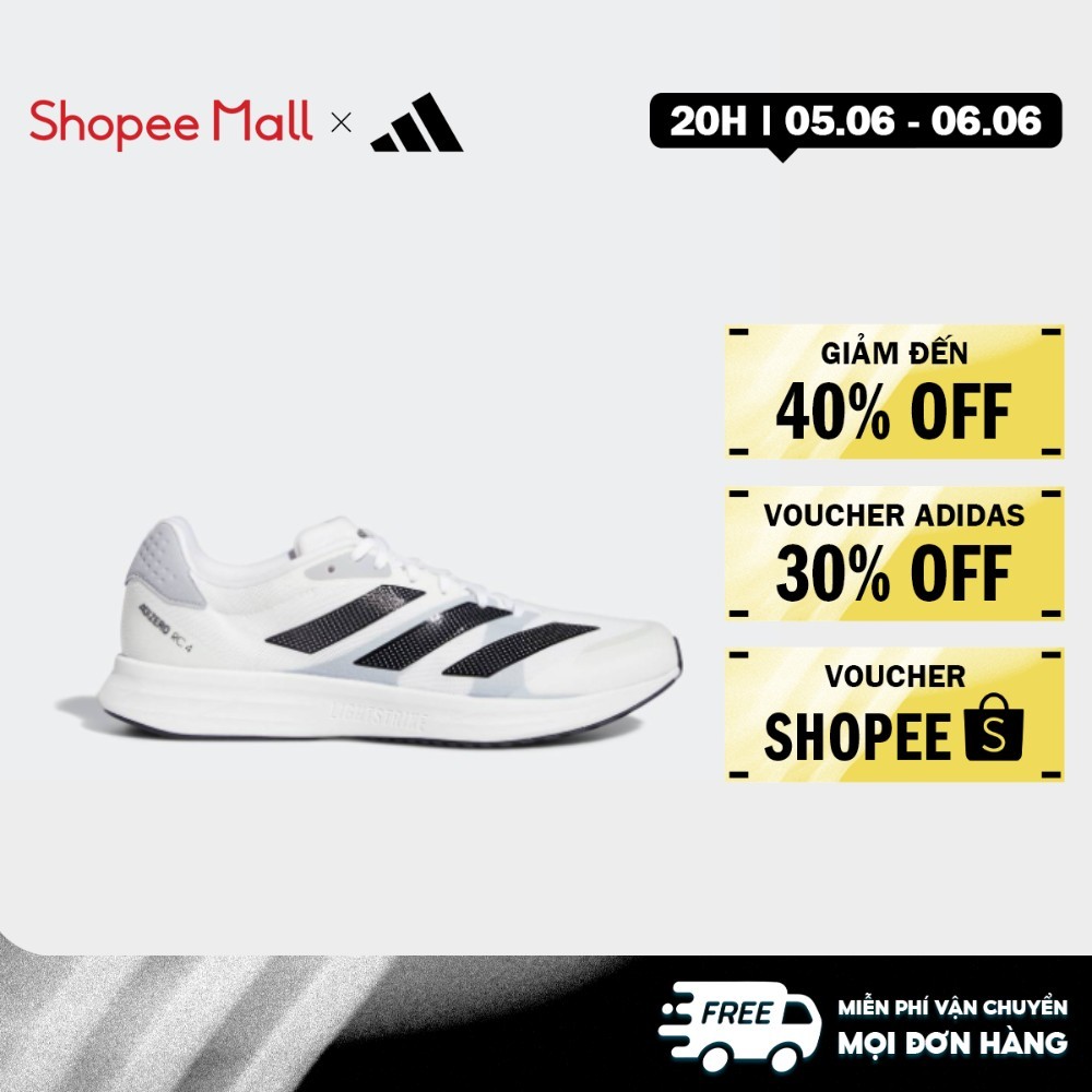 [Duy nhất 6.6 - VOUCHER 30%]adidas Chạy Giày Adizero RC 4 Nam trắng GX8152
