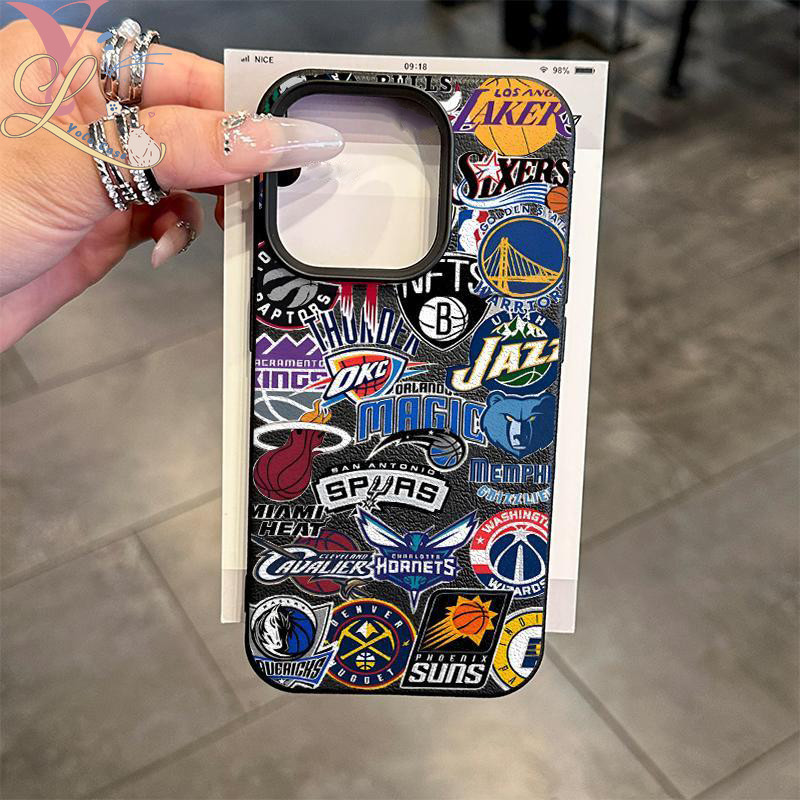 Ốp Lưng IPhone 17 11 16 15 13 14 12 Pro Max AIR 14 15 16Plus XR XS X Max Doodle Hợp Thời Trang Cặp Đôi Bóng Rổ Mát Mẻ