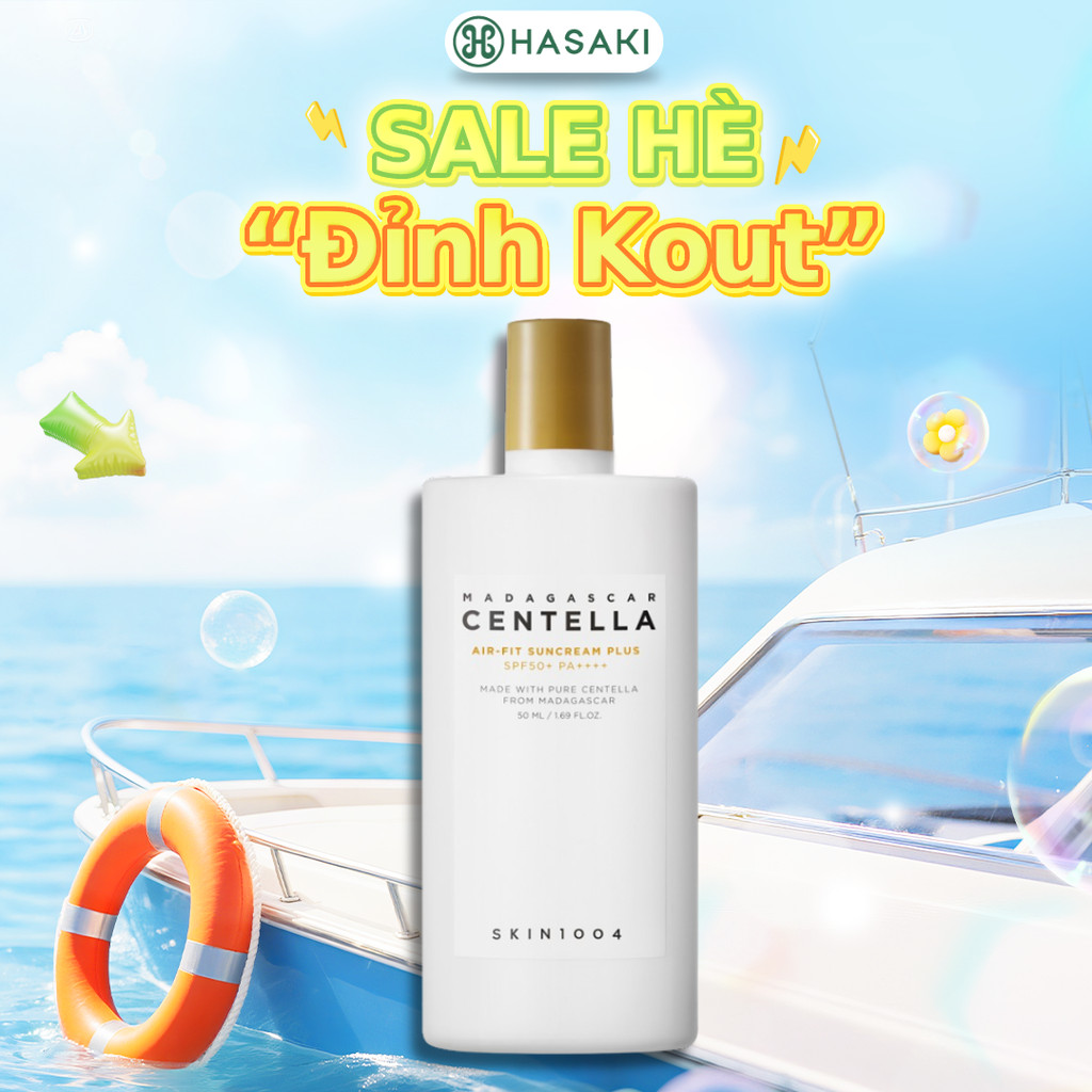 [LIVE 31.7] [DAILY] Kem Chống Nắng Chiết Xuất Rau Má Skin1004 SPF50+ PA++++ 50ml Hasaki Sản Phẩm Chính Hãng