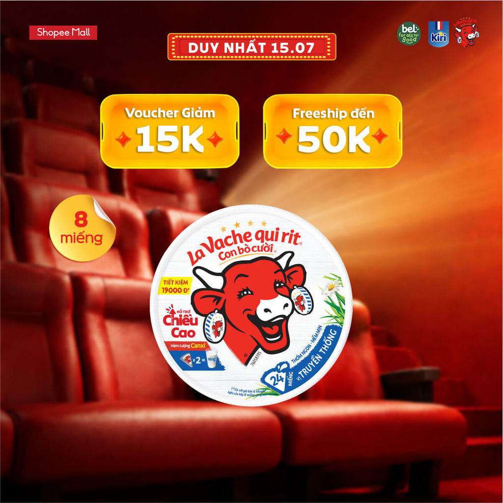 Phô mai Con Bò Cười - 24 miếng (336G) - La Vache qui rit