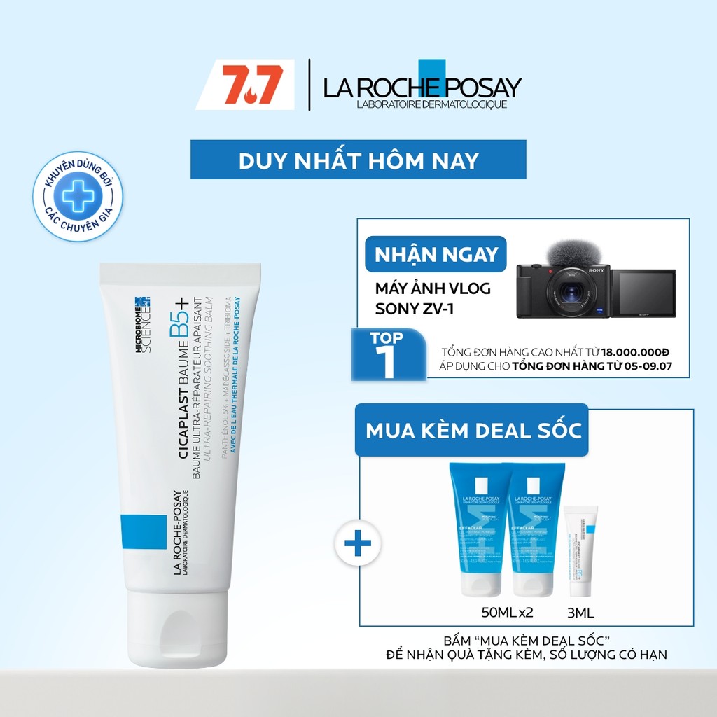 Kem dưỡng ẩm & phục hồi đa năng La Roche-Posay Cicaplast Baume B5+ giúp phục hồi da sau 1 lần sử dụng - phiên bản 40ml