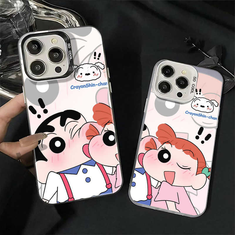 ốp lưng iphone Các cặp đôi Crayon Shin-chan Nini Cho Iphone 17 Iphone 7 xs xr 11 12 13 14 15 16 Pro Max Plus CYK