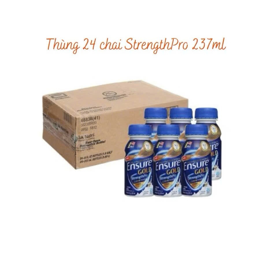 (Bán sỉ giao ngay)Thùng 24 chai Sữa nước Ensure Abbott 237ml/chai.Siêu thị Ánh Nga