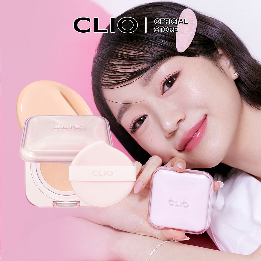[CLIO - MINI VER MỚI] Kill Cover Mesh Glow Essential Cushion (15gX2) | Độ ẩm mịn màng, chăm sóc da thật, nhẹ, dưỡng ẩm công thức chăm sóc da