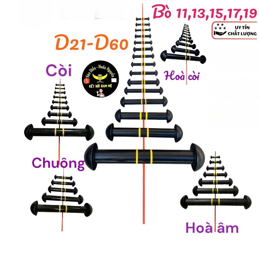 Sáo diều full nhựa siêu bền các dòng âm d6 đến d60 chống đâm bổ va đập